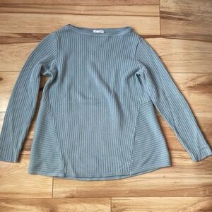 J.Jill Petite XS 3/4 Sleeve Blue Sweater